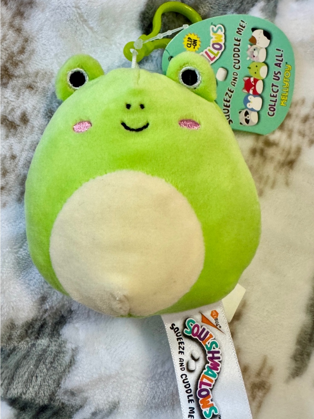 **HTF/RARE** 2017 3.5” Wendy the frog Squishmallows clip